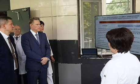 Министр здравоохранения РФ Михаил Мурашко посетил региональный сосудистый центр Брянской областной больницы № 1 Министр здравоохранения РФ Михаил Мурашко посетил региональный сосудистый центр Брянской областной больницы № 1