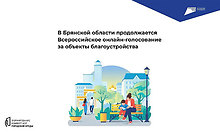 В Брянской области продолжается Всероссийское онлайн-голосование за объекты благоустройства В Брянской области продолжается Всероссийское онлайн-голосование за объекты благоустройства